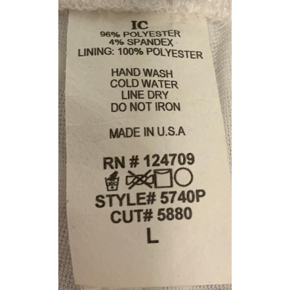 Vintage 2 piece Women's White Summer Cozy Pants And Blouse Large by IC by Connie - Picture 10 of 10